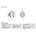 Generaator BOSCH 0 986 043 900