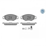 Piduriklotsi komplekt, ketaspidur MEYLE 025 235 9718/PD