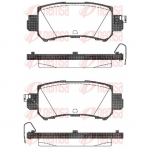 Piduriklotsi komplekt, ketaspidur REMSA 1507.00