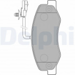 Piduriklotsi komplekt, ketaspidur DELPHI LP2192
