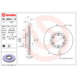 Piduriketas BREMBO 09.8634.10