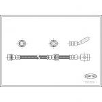 Pidurivoolik CORTECO 19032411