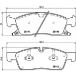 Piduriklotsi komplekt, ketaspidur BREMBO P 37 015