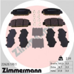 Piduriklotsi komplekt, ketaspidur ZIMMERMANN 22620.170.1