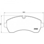 Piduriklotsi komplekt, ketaspidur BREMBO P 50 059