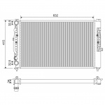 Radiaator, mootorijahutus VALEO 731537