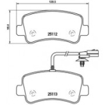 Piduriklotsi komplekt, ketaspidur BREMBO P 68 063