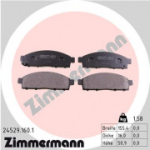 Piduriklotsi komplekt, ketaspidur ZIMMERMANN 24529.160.1
