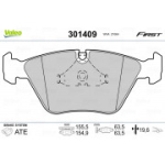 Piduriklotsi komplekt, ketaspidur VALEO 301409