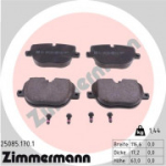 Piduriklotsi komplekt, ketaspidur ZIMMERMANN 25085.170.1