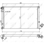 Radiaator, mootorijahutus NRF 58020