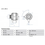 Generaator BOSCH 0 986 040 940