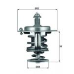 Termostaat, jahutusvedelik MAHLE ORIGINAL TX 71 82D