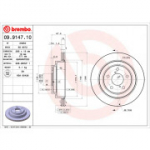 Piduriketas BREMBO 09.9147.10