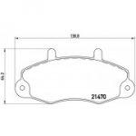 Piduriklotsi komplekt, ketaspidur BREMBO P 24 032