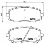 Piduriklotsi komplekt, ketaspidur BREMBO P 30 045