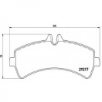 Piduriklotsi komplekt, ketaspidur BREMBO P 50 060