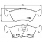 Piduriklotsi komplekt, ketaspidur BREMBO P 83 041