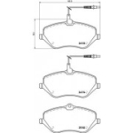 Piduriklotsi komplekt, ketaspidur BREMBO P 61 119