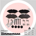 Piduriklotsi komplekt, ketaspidur ZIMMERMANN 29192.210.2