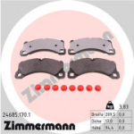 Piduriklotsi komplekt, ketaspidur ZIMMERMANN 24685.170.1
