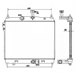 Radiaator, mootorijahutus NRF 53170