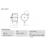 Generaator BOSCH 0 986 046 550