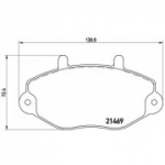Piduriklotsi komplekt, ketaspidur BREMBO P 24 033