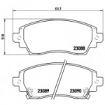Piduriklotsi komplekt, ketaspidur BREMBO P 83 042