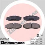 Piduriklotsi komplekt, ketaspidur ZIMMERMANN 21481.155.1