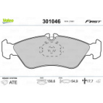 Piduriklotsi komplekt, ketaspidur VALEO 301046