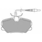 Piduriklotsi komplekt, ketaspidur MAPCO 6309