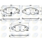Piduriklotsi komplekt, ketaspidur COMLINE CBP12158