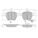 Piduriklotsi komplekt, ketaspidur FREMAX FBP-0874