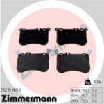 Piduriklotsi komplekt, ketaspidur ZIMMERMANN 25219.165.1
