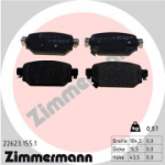 Piduriklotsi komplekt, ketaspidur ZIMMERMANN 22623.155.1