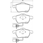 Piduriklotsi komplekt, ketaspidur HELLA 8DB 355 010-731