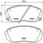 Piduriklotsi komplekt, ketaspidur HELLA 8DB 355 015-841