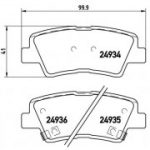 Piduriklotsi komplekt, ketaspidur BREMBO P 30 047