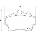 Piduriklotsi komplekt, ketaspidur BREMBO P 65 007