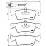 Piduriklotsi komplekt, ketaspidur BREMBO P 85 091