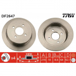 Piduriketas TRW DF2647