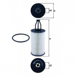 &Otilde;lifilter MAHLE ORIGINAL OX 814D