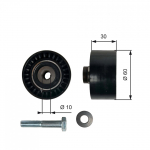 Seade ja juhtrull, hammasrihm GATES T42065