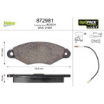 Piduriklotsi komplekt, ketaspidur VALEO 872981