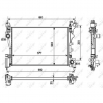 Radiaator, mootorijahutus NRF 53981