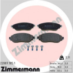 Piduriklotsi komplekt, ketaspidur ZIMMERMANN 22087.185.1