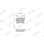 Piduriklotsi komplekt, ketaspidur JURID 572648J