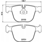 Piduriklotsi komplekt, ketaspidur HELLA 8DB 355 010-751