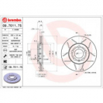 Piduriketas BREMBO 09.7011.75